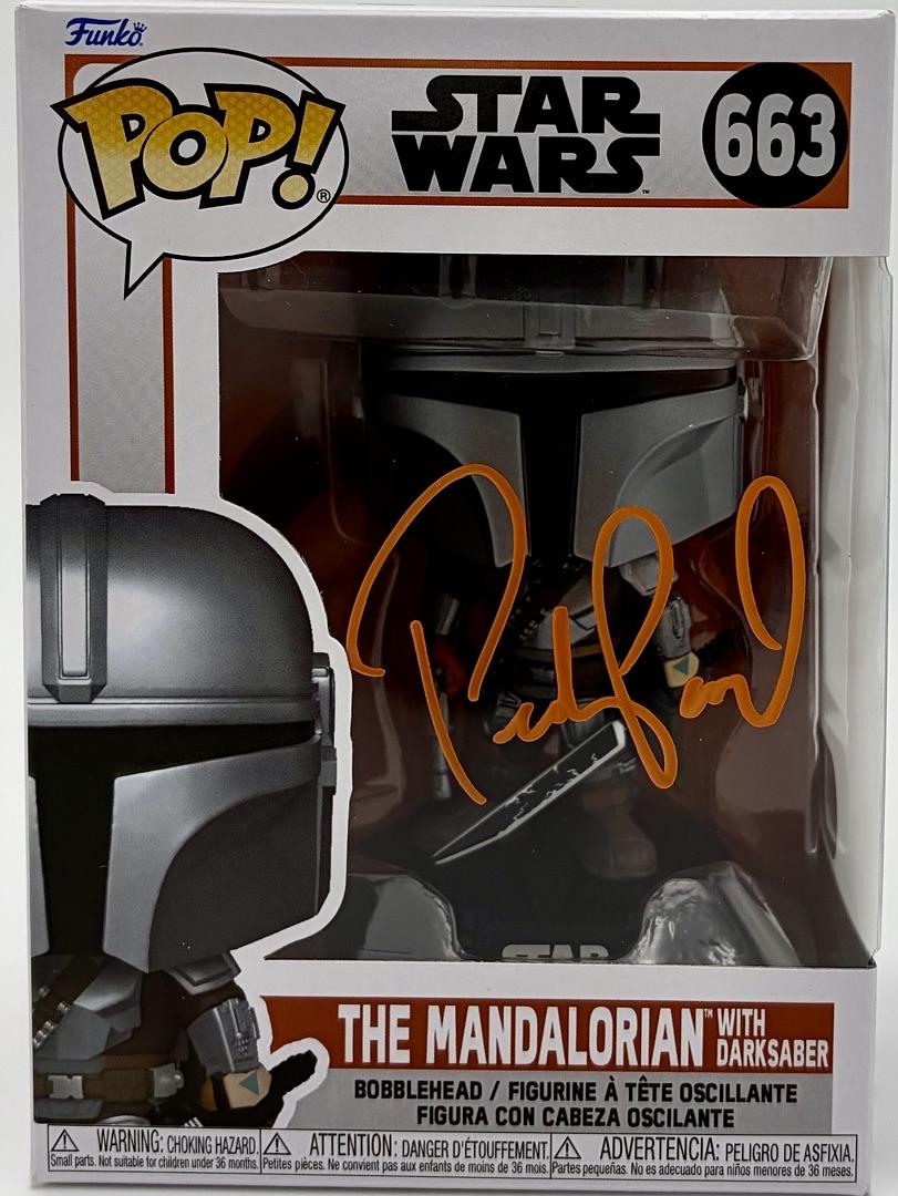 Pedro Pascal Signed Funko Pop #663 The Mandalorian (Star Wars) - Beckett COA